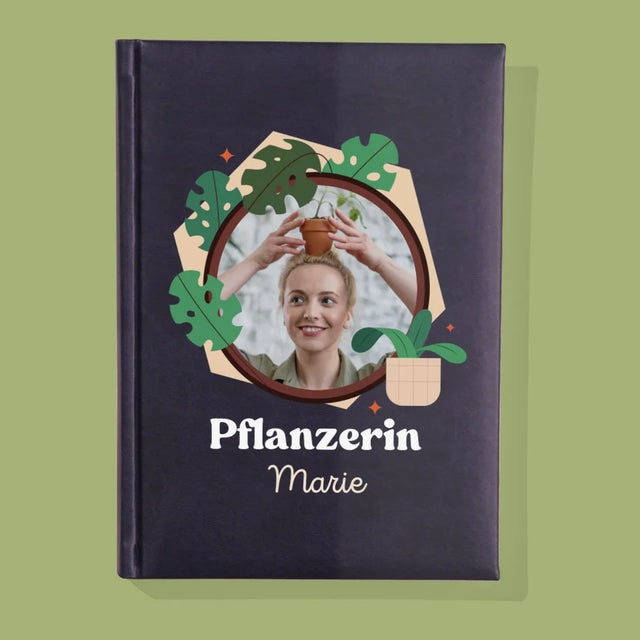 Foto Und Unterschrift: Pflanzerin - Notizbuch