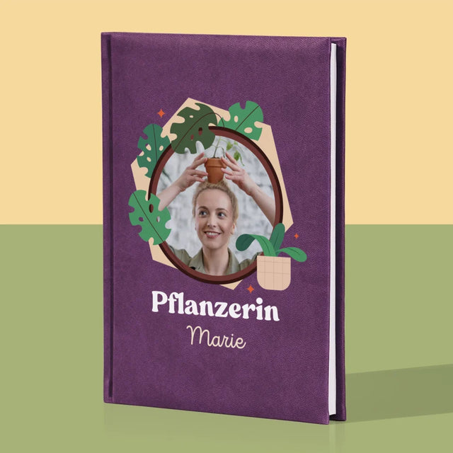 Foto Und Unterschrift: Pflanzerin - Notizbuch