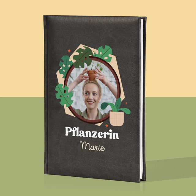 Foto Und Unterschrift: Pflanzerin - Notizbuch