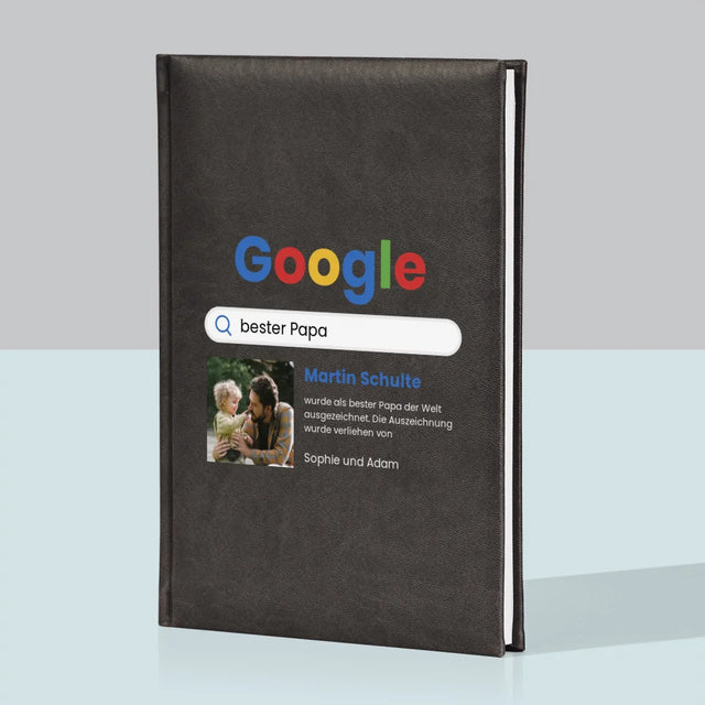 Foto Und Unterschrift: Bester Papa Google-Suche - Notizbuch