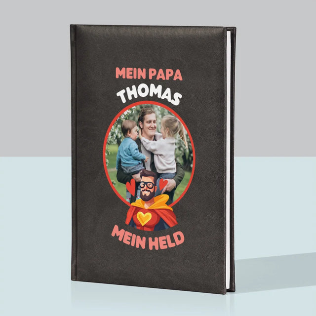 Foto Und Unterschrift: Papa, Mein Held - Notizbuch