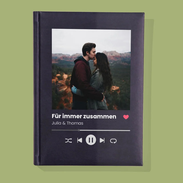 Foto Und Unterschrift: Ihr Foto Spotify - Notizbuch