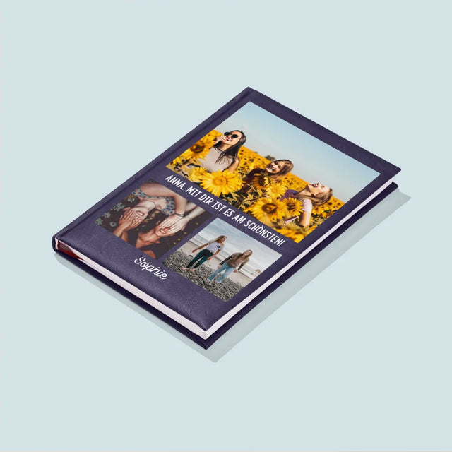 Fotocollage: Beste Freundinnen - Notizbuch