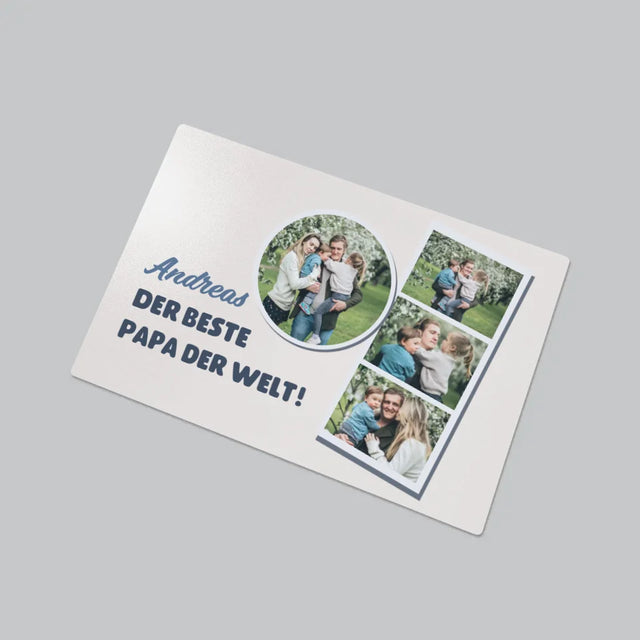 Fotocollage: Bester Papa Der Welt - Schreibtischunterlage