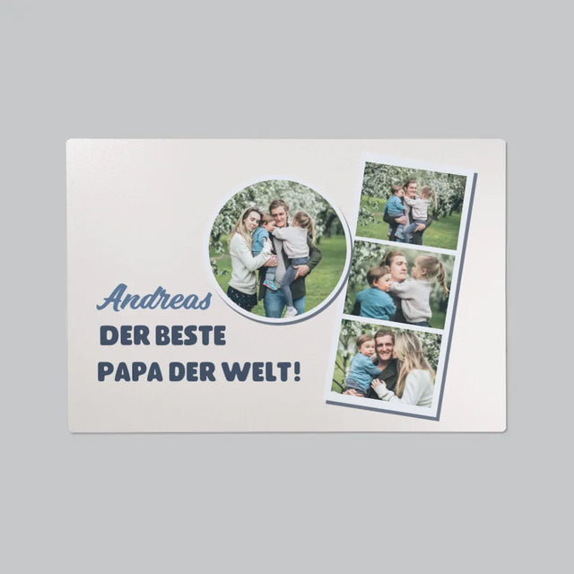 Fotocollage: Bester Papa Der Welt - Schreibtischunterlage