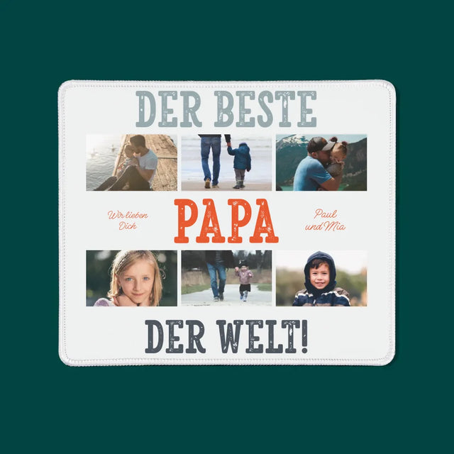 Fotocollage: Bester Papa Der Welt Fotos - Mauspad