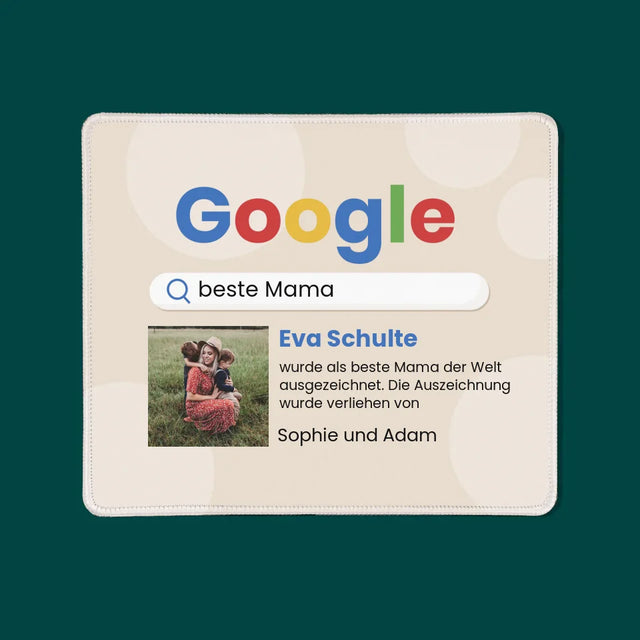 Foto Und Unterschrift: Beste Mama Google-Suche - Mauspad