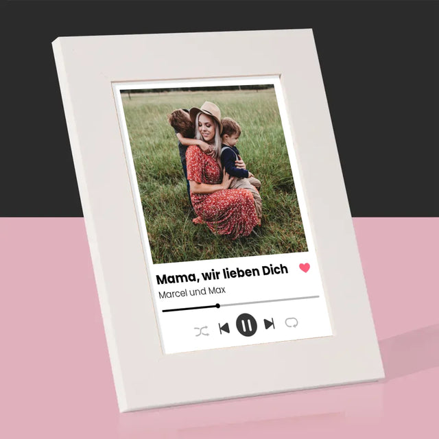 Foto Und Unterschrift: Mama, Wir Lieben Dich - Bilderrahmen