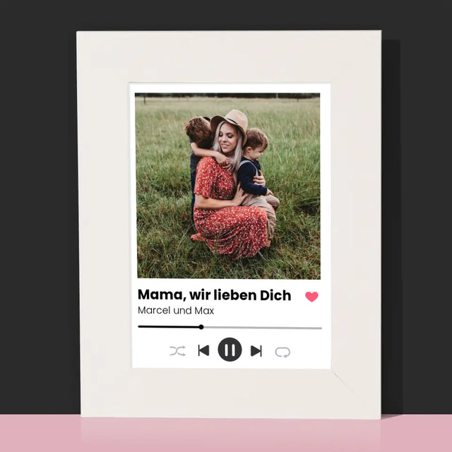 Foto Und Unterschrift: Mama, Wir Lieben Dich - Bilderrahmen