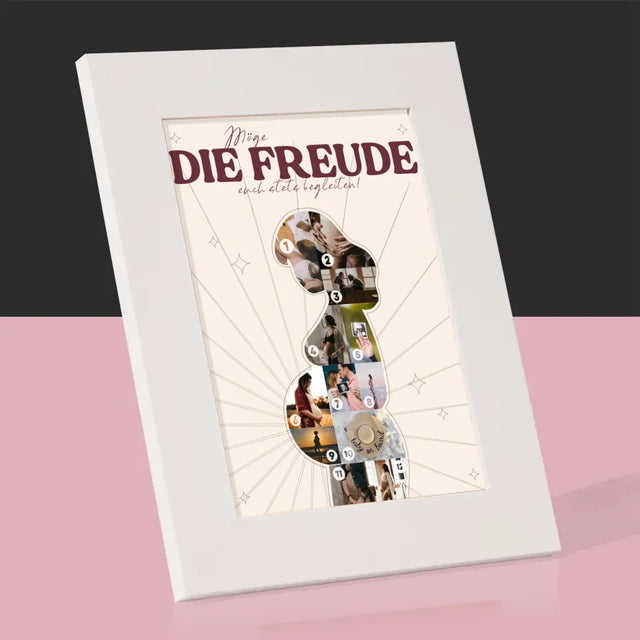 Form-Collage: Freude - Bilderrahmen