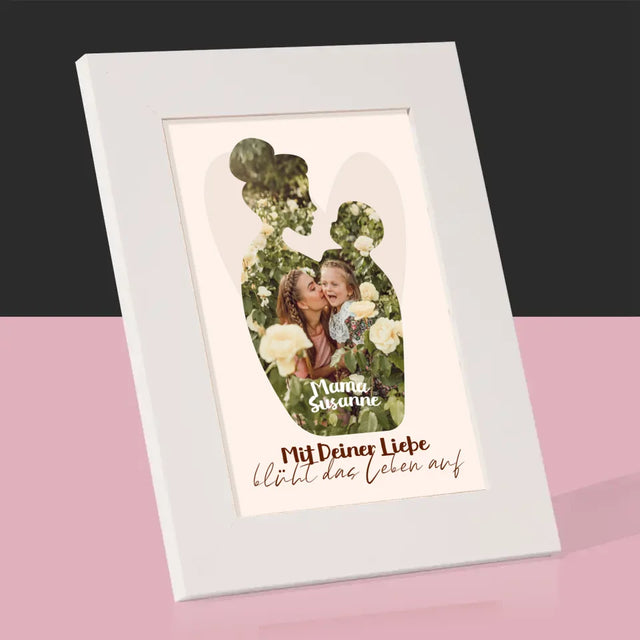 Form-Collage: Deine Liebe - Bilderrahmen