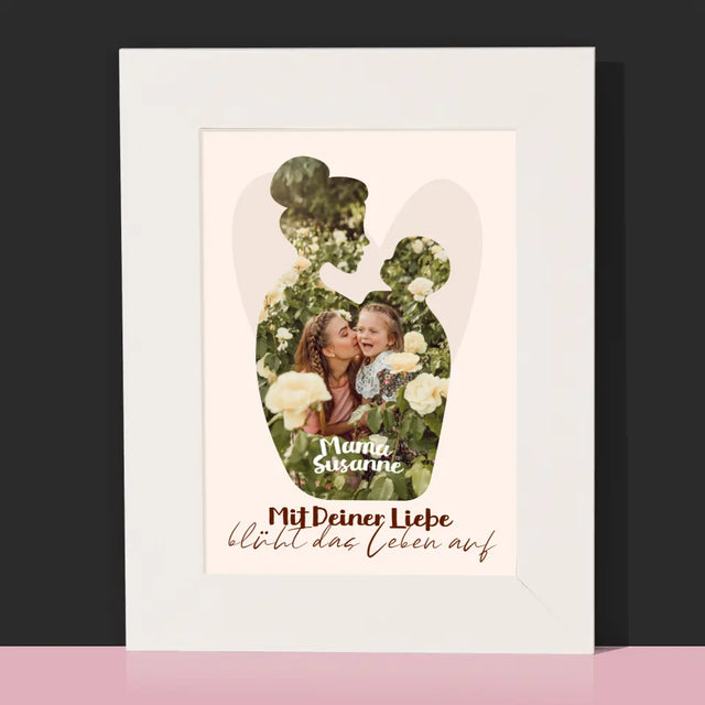 Form-Collage: Deine Liebe - Bilderrahmen