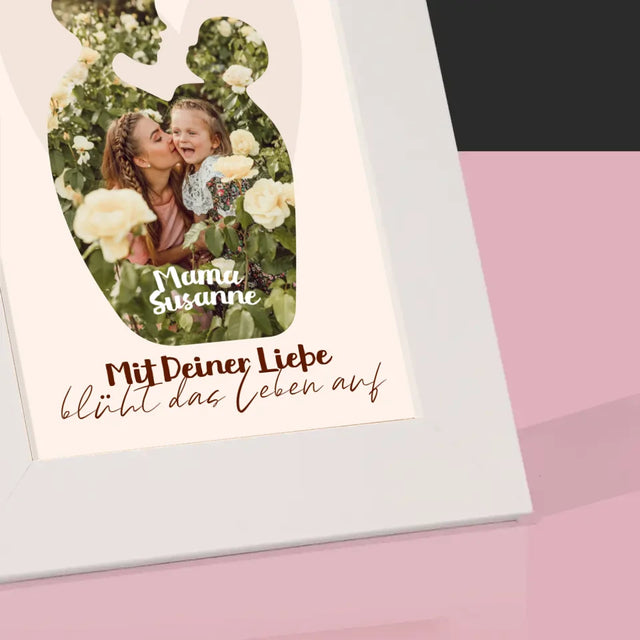 Form-Collage: Deine Liebe - Bilderrahmen