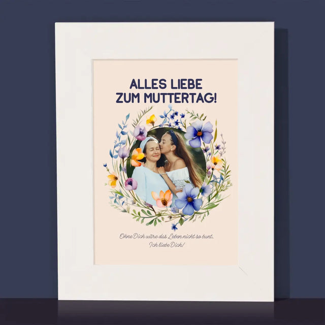 Foto Und Unterschrift: Alles Liebe Zum Muttertag - Bilderrahmen