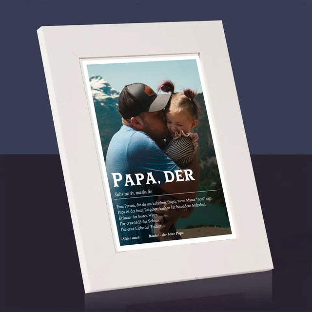 Foto Und Unterschrift: Definition Papa - Bilderrahmen