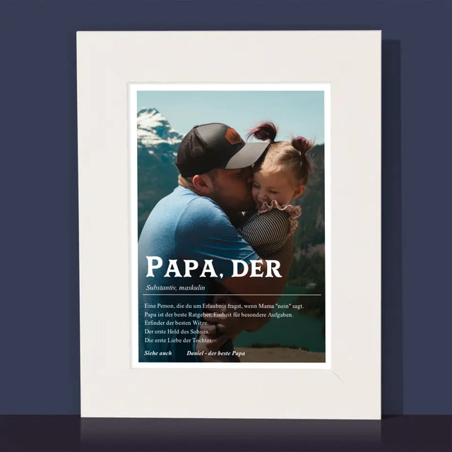 Foto Und Unterschrift: Definition Papa - Bilderrahmen