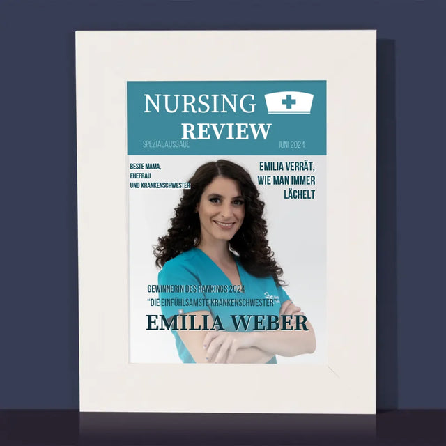 Magazin-Cover: Nursing Review - Bilderrahmen