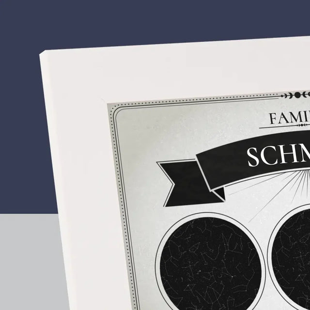 Sternkarte: Sternkarte: Familie - Bilderrahmen