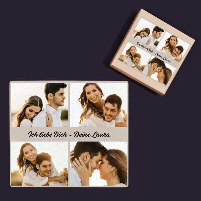 Fotocollage: 4 Fotos Und Unterschrift - Puzzle