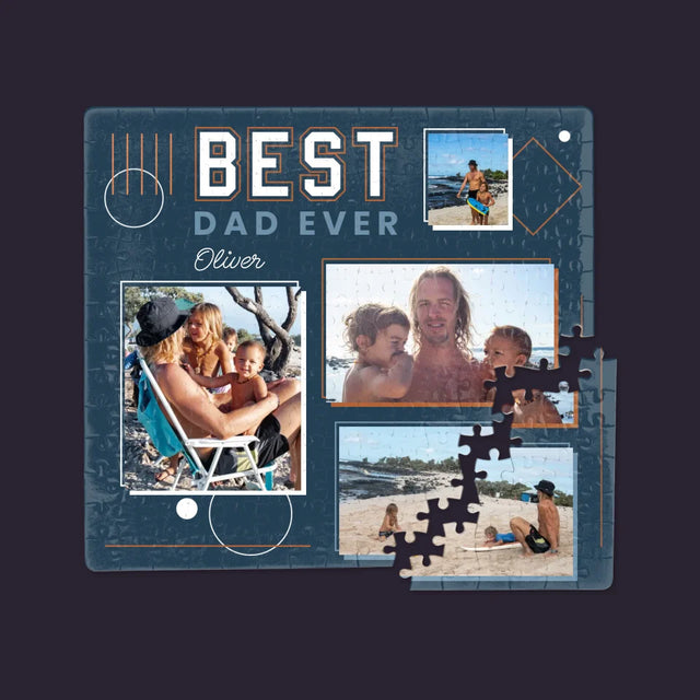 Fotocollage: Best Dad Ever - Puzzle