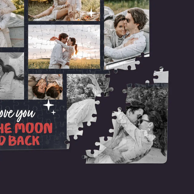 Fotocollage: To The Moon And Back - Puzzle