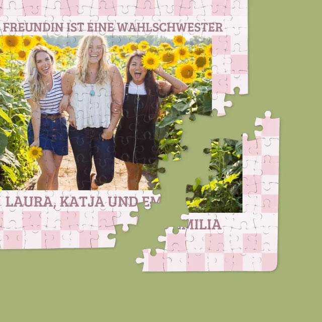 Foto Und Unterschrift: Eine Freundin Ist Eine Wahlschwester - Puzzle