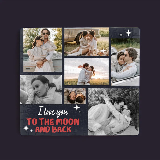 Fotocollage: To The Moon And Back - Puzzle