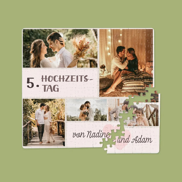 Fotocollage: 5. Hochzeitstag - Puzzle