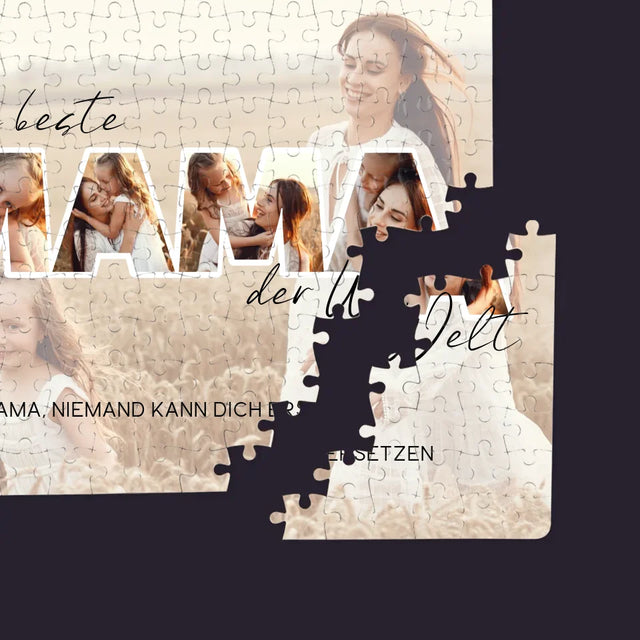 Buchstaben-Collage: Beste Mama Der Welt Fotos - Puzzle