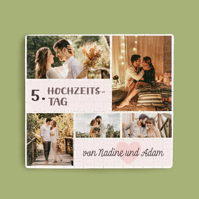 Fotocollage: 5. Hochzeitstag - Puzzle