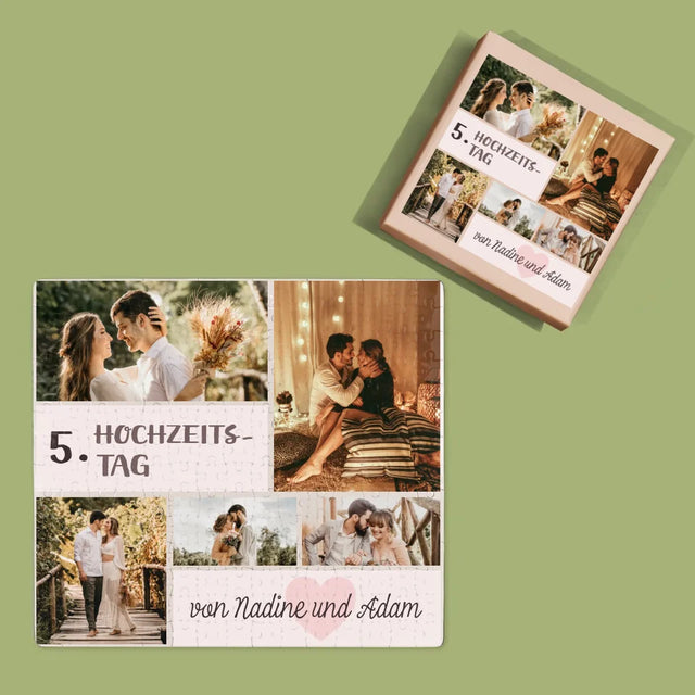 Fotocollage: 5. Hochzeitstag - Puzzle