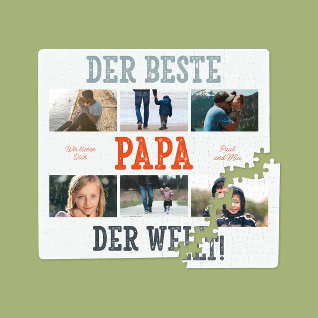 Fotocollage: Bester Papa Der Welt Fotos - Puzzle