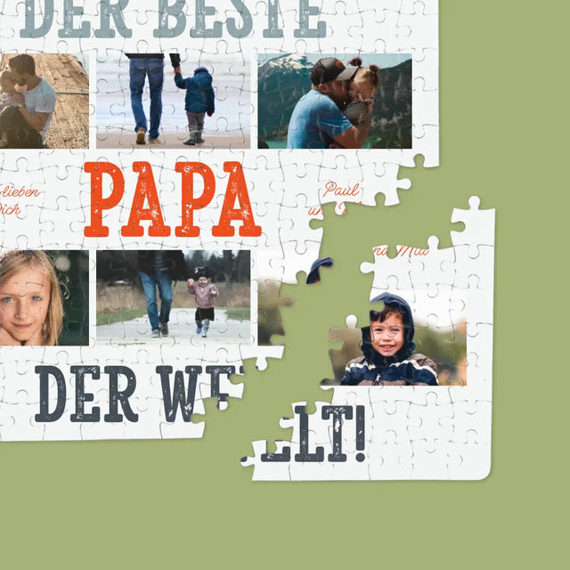 Fotocollage: Bester Papa Der Welt Fotos - Puzzle