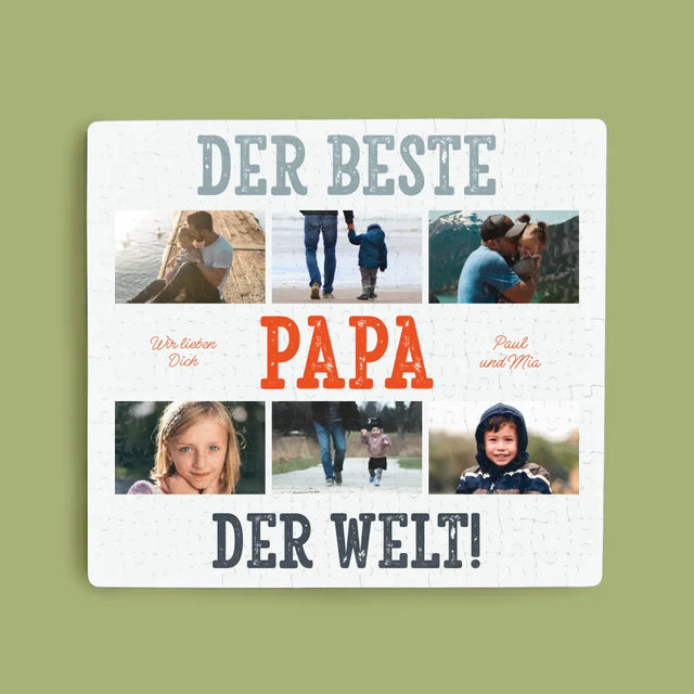 Fotocollage: Bester Papa Der Welt Fotos - Puzzle