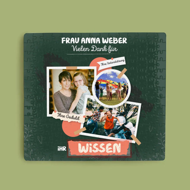 Fotocollage: Vielen Dank Für Ihr Wissen - Puzzle