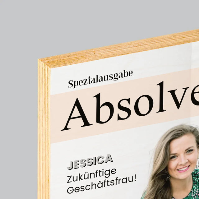 Magazin-Cover: Absolvent(In) - Druck Auf Holz