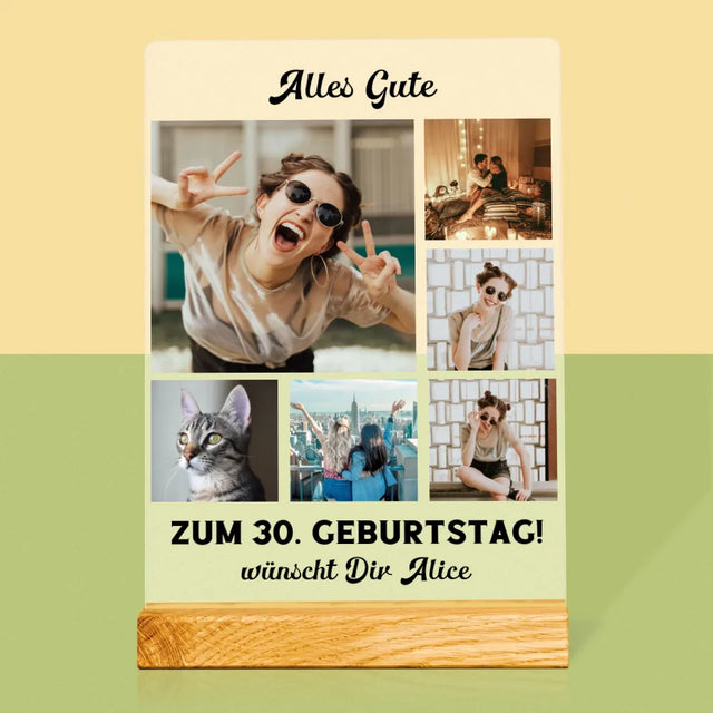 Fotocollage: Geburtstags-Collage - Druck Auf Acrylglas