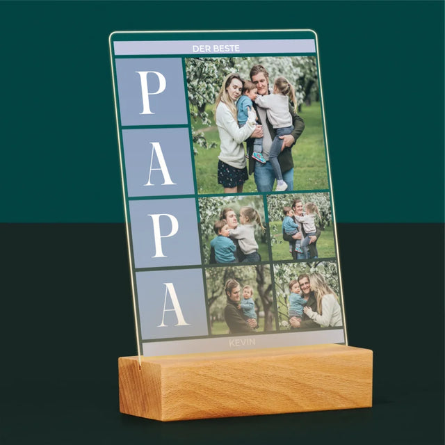 Fotocollage: Bester Papa Collage - Druck Auf Acrylglas