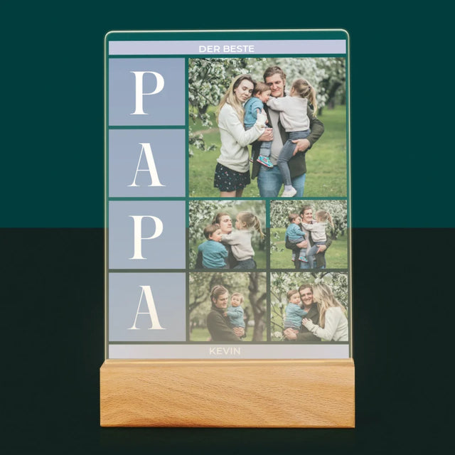 Fotocollage: Bester Papa Collage - Druck Auf Acrylglas