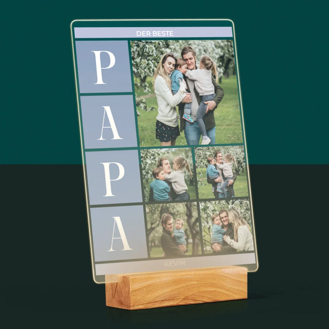 Fotocollage: Bester Papa Collage - Druck Auf Acrylglas