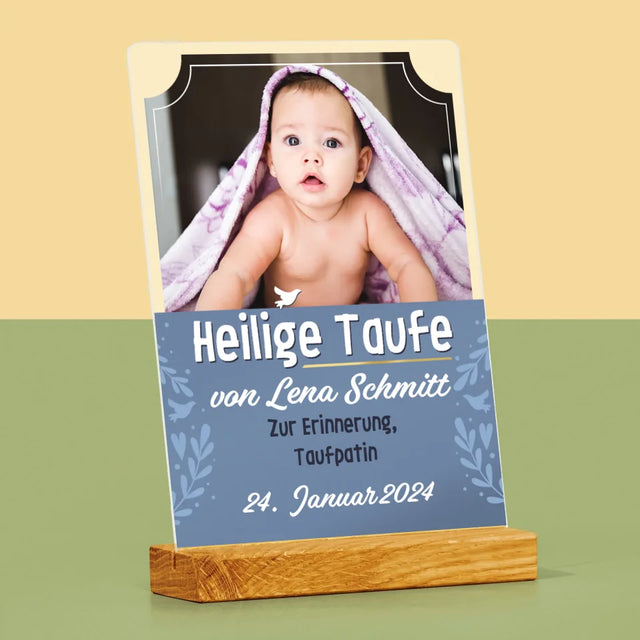 Foto Und Unterschrift: Heilige Taufe - Druck Auf Acrylglas