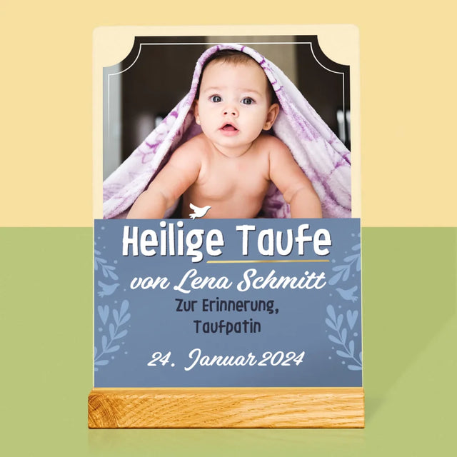 Foto Und Unterschrift: Heilige Taufe - Druck Auf Acrylglas