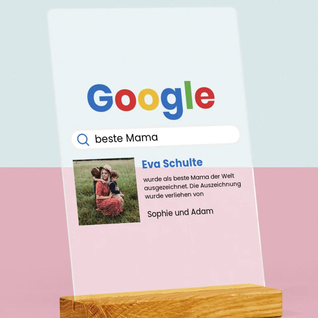 Foto Und Unterschrift: Beste Mama Google-Suche - Druck Auf Acrylglas