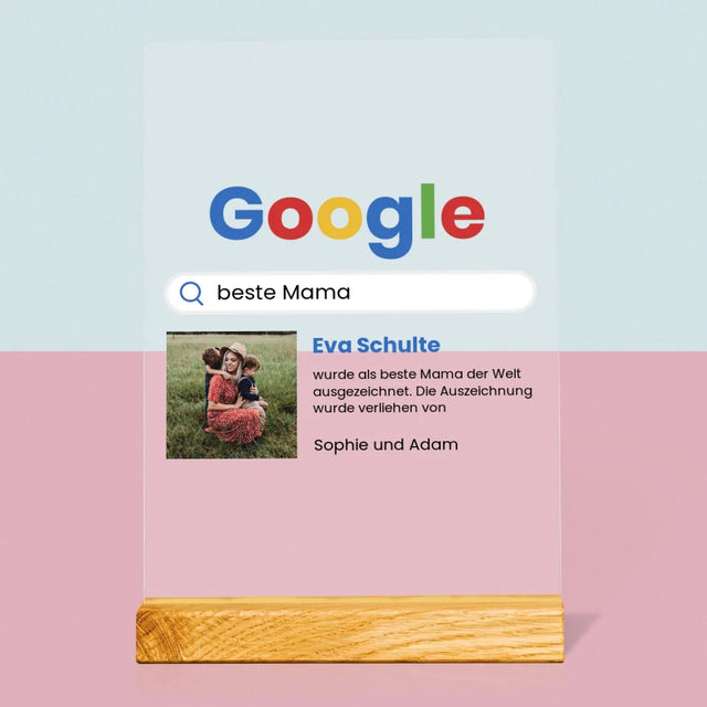 Foto Und Unterschrift: Beste Mama Google-Suche - Druck Auf Acrylglas