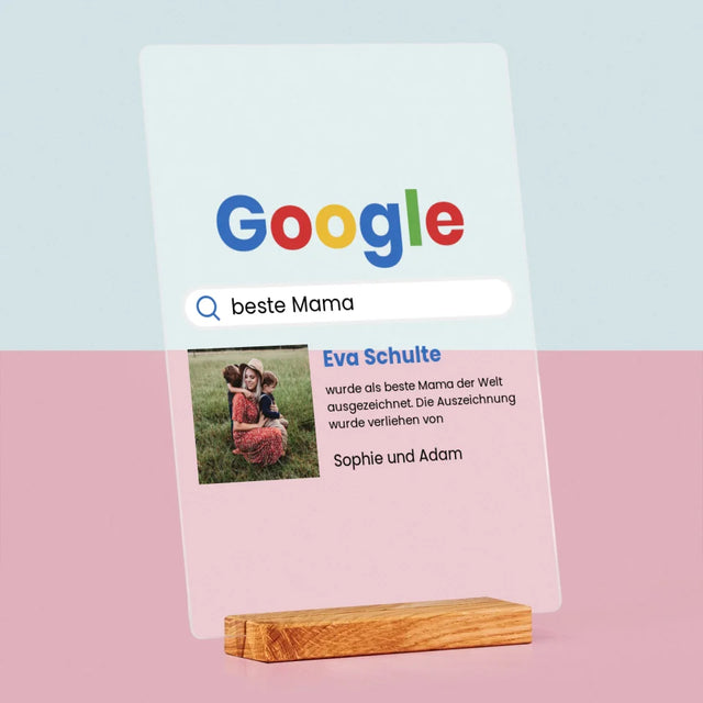 Foto Und Unterschrift: Beste Mama Google-Suche - Druck Auf Acrylglas