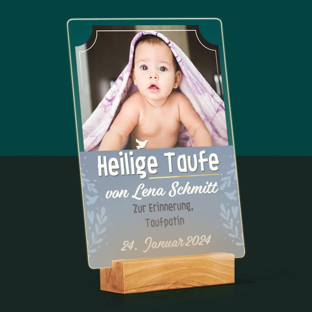 Foto Und Unterschrift: Heilige Taufe - Druck Auf Acrylglas