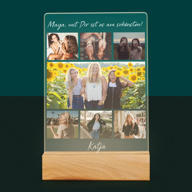 Fotocollage: Beste Freundin - Druck Auf Acrylglas