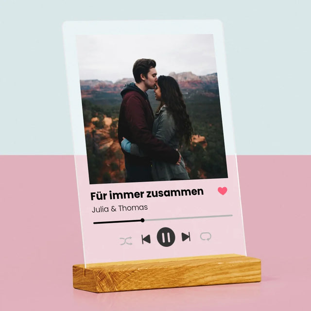 Foto Und Unterschrift: Ihr Foto Spotify - Druck Auf Acrylglas