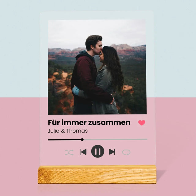 Foto Und Unterschrift: Ihr Foto Spotify - Druck Auf Acrylglas