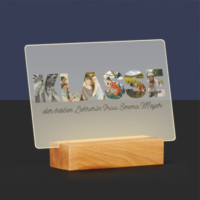 Buchstaben-Collage: Klasse - Druck Auf Acrylglas